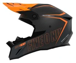 509 Altitude 2.0 Carbon 3K Hi-Flow Helmet -Motorcycle Equipment Store 509 altitude20 carbon3 k hi flow helmet orange grey 1