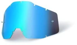 100% Racecraft / Accuri / Strata Replacement Goggle Lens -Motorcycle Equipment Store Mirror BLUE lens