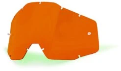 100% Racecraft / Accuri / Strata Replacement Goggle Lens -Motorcycle Equipment Store Orange lens