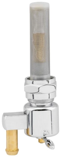Biker's Choice Late Style Petcock -Motorcycle Equipment Store bikers choice round petcock22 mm lft side 2