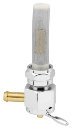 Biker's Choice Late Style Petcock -Motorcycle Equipment Store bikers choice round petcock22 mm lft side 3