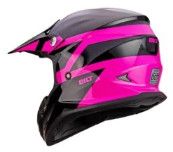 BILT Amped EVO Rapid Women's Helmet -Motorcycle Equipment Store bilt amped evo rapid womens helmet black pink 2