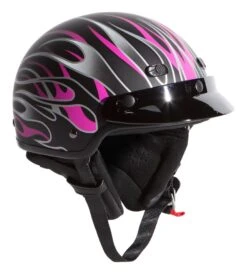 BILT Phoenix Women's Helmet -Motorcycle Equipment Store bilt phoenix womens helmet matte black pink 2