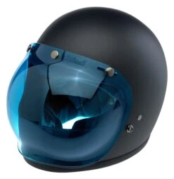 Biltwell Bubble Anti-Fog Face Shield -Motorcycle Equipment Store biltwell bubble shield blue 1