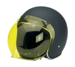 Biltwell Bubble Anti-Fog Face Shield -Motorcycle Equipment Store biltwell bubble shield yellow 1