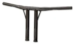 Burly 1 1/4" Jail Bars Handlebars 18 Burly 1 1/4" Jail Bars Handlebars -Motorcycle Equipment Store burly114 jail bars handlebars 12 tall 1