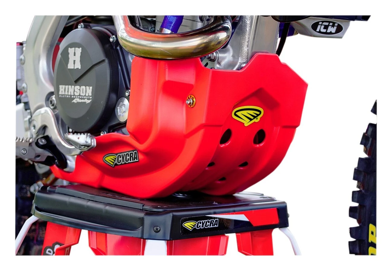 Cycra Full Armor Skid Plate Honda CRF450R / RX 2021-2023 Red [Open Box]