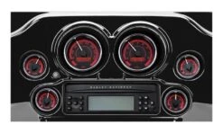 Dakota Digital MVX-8K Series Plug-In 6-Gauge Kit For Harley Touring 1996-2003 -Motorcycle Equipment Store dakota digital mvx8 k series plug in6 gauge kit for harley touring19962003 black red