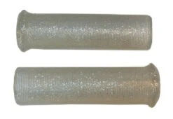 Emgo Retro Metal Flake Grips 9 Emgo Retro Metal Flake Grips -Motorcycle Equipment Store emgo retro metal flake grips silver