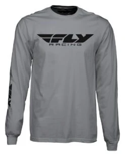 Fly Racing Corporate Long Sleeve T-Shirt -Motorcycle Equipment Store fly racing dirt corporate long sleeve t shirt grey 1