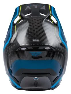 Fly Racing Formula Axon Helmet -Motorcycle Equipment Store fly racing dirt formula axon helmet black grey blue 1