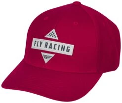 Fly Racing Race Hat -Motorcycle Equipment Store fly racing race hat red 1