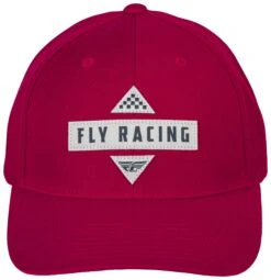 Fly Racing Race Hat -Motorcycle Equipment Store fly racing race hat red