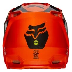 Fox Racing V1 Revn Helmet -Motorcycle Equipment Store fox racing v1 revn helmet flo orange black 2