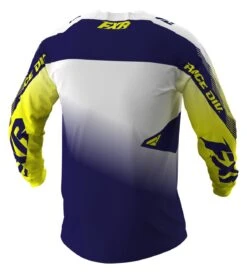 FXR Clutch MX Jersey -Motorcycle Equipment Store fxr clutch mx jersey white navy yellow 1