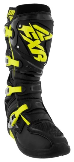 FXR Factory Ride Boots 12 FXR Factory Ride Boots -Motorcycle Equipment Store fxr factory ride boots black hi viz 1