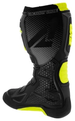FXR Factory Ride Boots 13 FXR Factory Ride Boots -Motorcycle Equipment Store fxr factory ride boots black hi viz 2