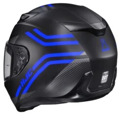 HJC I10 Strix Helmet -Motorcycle Equipment Store hj ci10 strix helmet black blue 1
