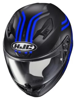 HJC I10 Strix Helmet -Motorcycle Equipment Store hj ci10 strix helmet black blue 2
