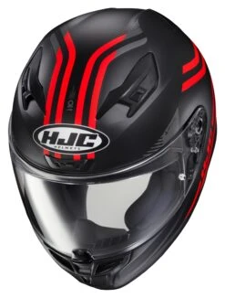 HJC I10 Strix Helmet -Motorcycle Equipment Store hj ci10 strix helmet black red 2