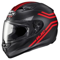HJC I10 Strix Helmet -Motorcycle Equipment Store hj ci10 strix helmet black red