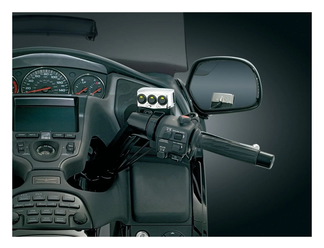 Kuryakyn Master Cylinder Reservoir Cover Accessory Switches 4 Kuryakyn Master Cylinder Reservoir Cover Accessory Switches - Image 2