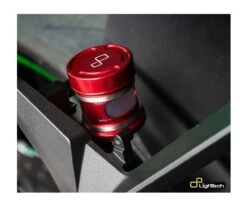 LighTech Fluid Reservoir -Motorcycle Equipment Store ligh tech fluid reservoir red