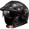 LS2 Rebellion Bones Helmet -Motorcycle Equipment Store ls2 rebellion bones helmet matte black