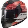 LS2 Stream Kub Helmet -Motorcycle Equipment Store ls2 stream kub helmet black red