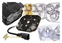 Morimoto 4Banger HXB LED Pods -Motorcycle Equipment Store morimoto4 banger hxbled pods white 3