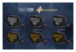 Morimoto 4Banger HXB LED Pods -Motorcycle Equipment Store morimoto4 banger hxbled pods white 6