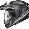 Scorpion EXO-AT960 Hicks Helmet -Motorcycle Equipment Store scorpion exoat960 hicks helmet black grey