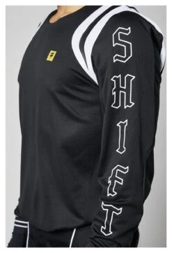 Shift White Label Flare Jersey -Motorcycle Equipment Store shift white label flare jersey black 2
