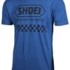 Shoei Checkered T-Shirt 2 Shoei Checkered T-Shirt -Motorcycle Equipment Store shoei checkered t shirt blue black