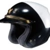 Shoei RJ Platinum-LE Hi-Rise Helmet -Motorcycle Equipment Store shoei rj platinum le hi rise helmet black white