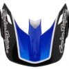 Troy Lee Designs Troy Lee SE5 Qualifier Helmet Visor -Motorcycle Equipment Store troy lee se5 qualifier helmet visor white blue